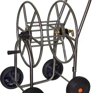 Direkt Vom Hersteller Schlauchwagen aus Edelstahl Verbindungselemente aus Messing Schlauchabgang 3/4 auf 4 Räder