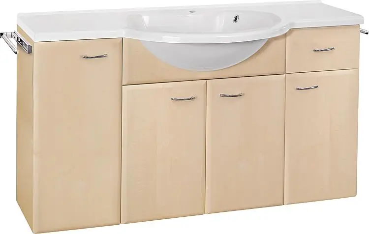 Meistverkauft WTU+Mineralguss-WT EMUNA Birne Dekor 4 Türen 1 Auszug 1200x670x330/500