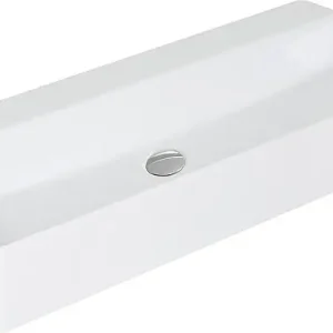 Waschtisch Elayla ohne Hahnloch aus Keramik, weiß, 1020x130x450mm Neue Kollektion