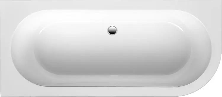 Badewanne Edena Corner 1780x580x780mm,Typ A, rundung rechts inkl. Klick-Klack-Ablauf Mega-Angebot