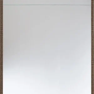 Bestseller Spiegelschrank m. bel. Blende Tranche braun 1 Türe 600x750x188mm