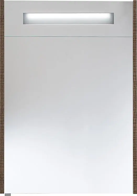 Bestseller Spiegelschrank m. bel. Blende Tranche braun 1 Türe 600x750x188mm
