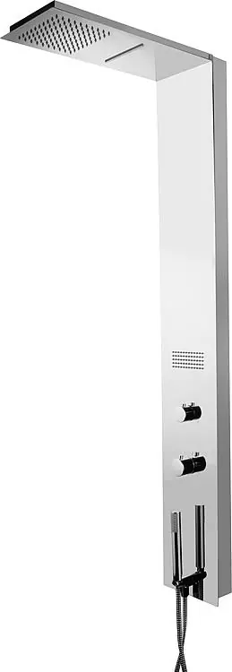 Wand-Brausepaneel Esben mit Thermostat,Edelstahl poliert Sale