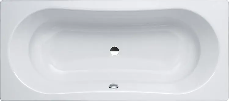 Expressversand Badewanne Elfrun BxHxT 1800x800x420mm Stahl-Emaille 3mm, 240 Liter