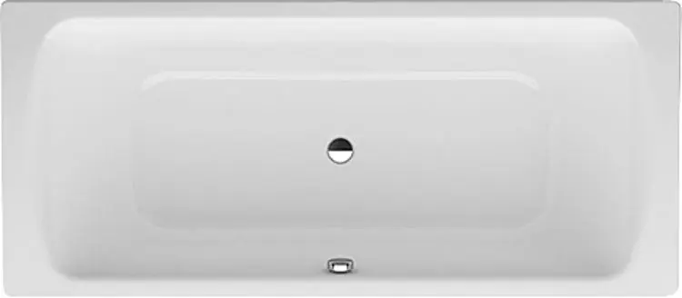 Badewanne Elunos, Mittelablauf BxHxT 1700x750x450mm Stahl-Emaille 3,5mm, 225 Liter Top-Preis