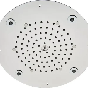 Nur Heute Kopfbrause EHSAN Flat Light mit 4 LED rotem Licht d=290mm, Edelstahl poliert