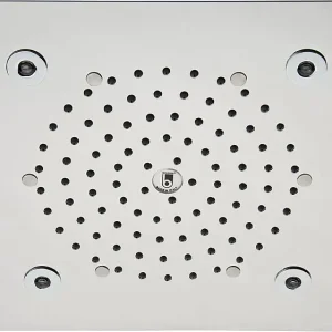Wochenendangebot Kopfbrause EKIN Flat Light II mit 4 RGBLED Licht, Farbtherapie 260x260mm, Edelstahl poliert