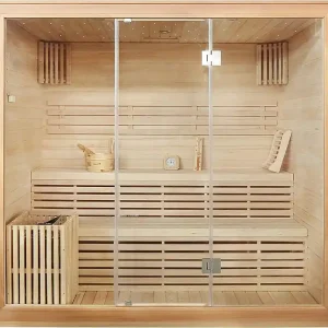 Sauna Athen XL, Hemlocktanne, mit Sternenhimmel Top-Preis