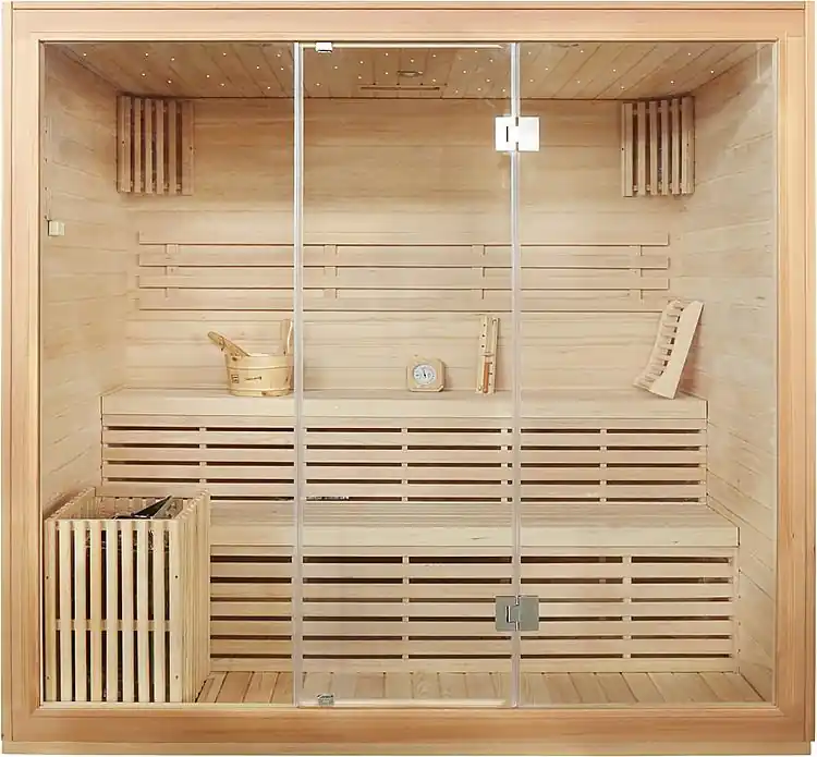 Sauna Athen XL, Hemlocktanne, mit Sternenhimmel Top-Preis