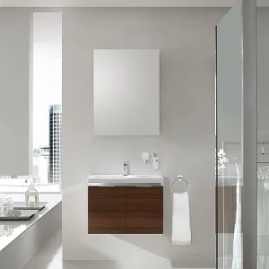 Bestseller Badmöbel-Set EOLA Lärche braun Breite 600mm 2 Türen