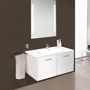 Badmöbel-Set ENI Serie MAA weiß matt Breite 900mm Meistverkauft