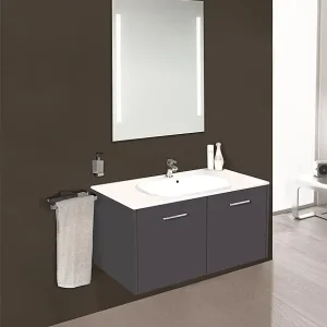 Abverkauf Badmöbel-Set ENI Serie MAA anthrazit matt Breite 900mm