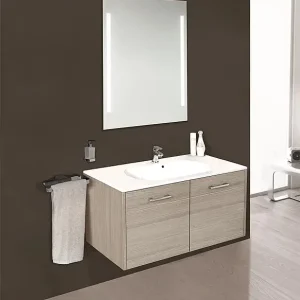 Badmöbel-Set ENI Serie MAA Lärche bicolor Breite 900mm Highlight