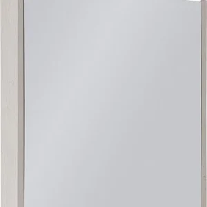 Markenware Spiegelschrank mit Beleuchtung Eiche hell Dekor 1 Türe 600x750x188mm