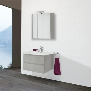 Jetzt Bestellen Badmöbel-Set ELAI Serie MBO Eiche grau Dekor Breite 850 2 Auszüge