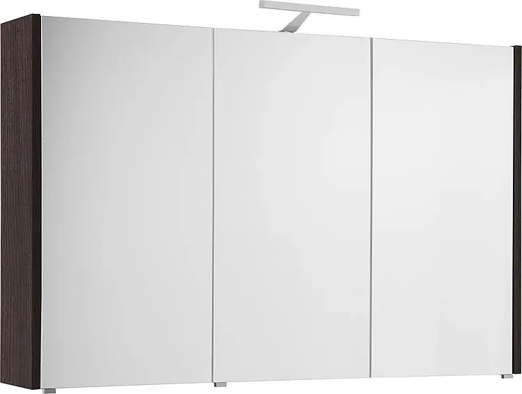 Spiegelschrank mit Beleuchtung Eiche dunkel Dekor 3 Türen 1200x750x188mm Top-Preis