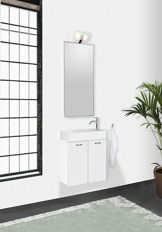 Top-Angebot Badmöbel-Set ENISAR Serie MAS weiß Hochglanz