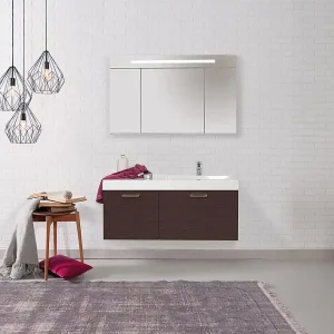 Kracherpreis Badmöbel-Set EMPI Serie MAA Eiche dunkel