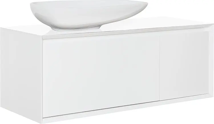 WTU+Keramik-WT EKIRA 2 Auszüge weiß Hgl. ohne Glasablage 1090x546x460mm Begrenztes Angebot