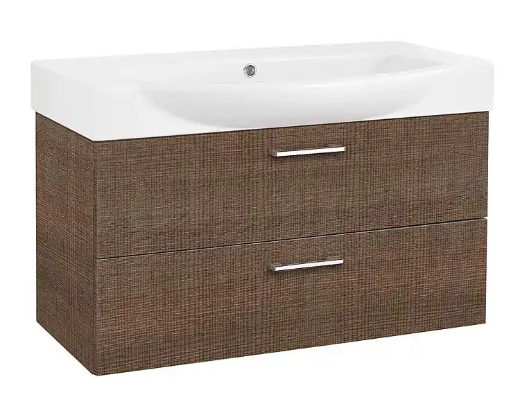 WTU+Keramik-WT EMIRA Tranche braun 2 Auszüge 870x534x370mm Expressversand