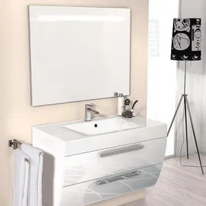 Badmöbel-Set ENNA Serie MAB weiß Hochglanz Breite 900mm Heißes Angebot