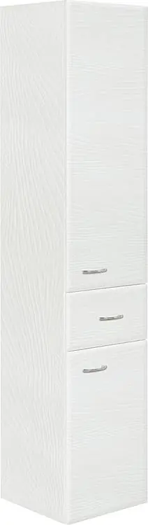 Expressversand Hochschrank Serie MAC 2 Türen 1 Ausz. weiß Dekor Anschlag re. 300x1440x320mm
