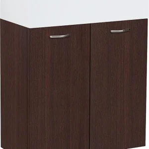 WTU+Mineralguss-WT ENISAR Eiche dunkel 2 Türen 500x600x250mm Wochenendangebot