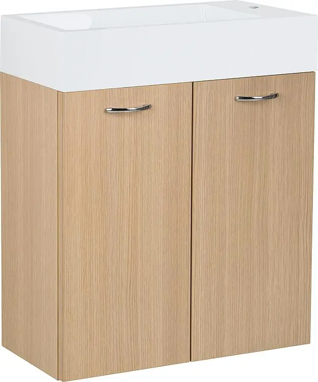 WTU+Mineralguss-WT ENISAR Eiche hell 2 Türen 500x600x250mm Beliebt