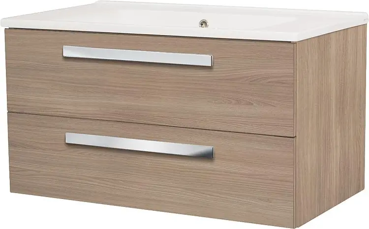 WTU+Keramik-WT EDIA Eiche Style 2 Auszüge 853x466x455mm Knallerangebot