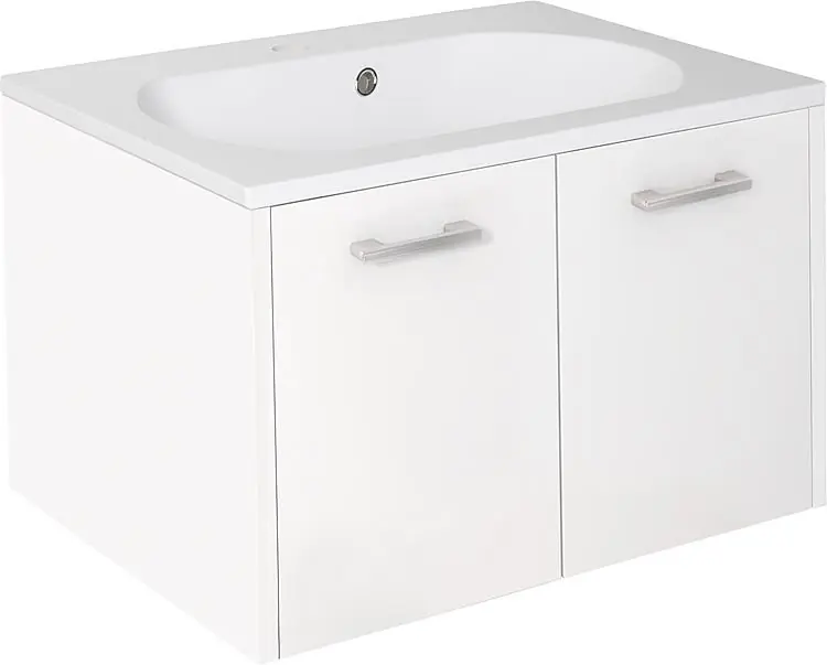 WTU+Mineralguss-WT ENI weiß Hochglanz 2Türen 600x459x500mm Neue Ware