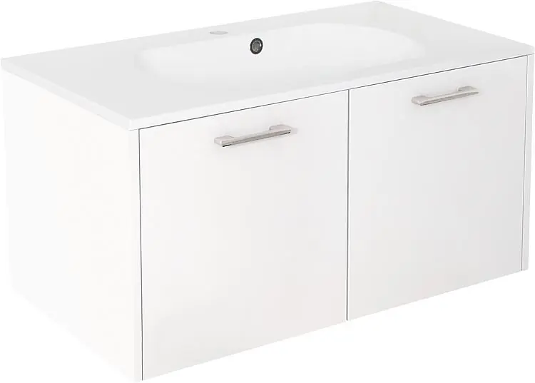 WTU+Mineralguss-WT ENI weiß Hochglanz 2Türen 900x459x500mm Neu Im Sortiment