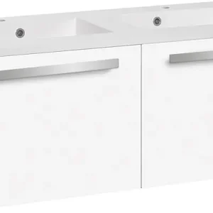 Versand Am Gleichen Tag WTU+Mineralguss-WT EBLI weiß Hochglanz 2 Auszüge 1210x494x510mm