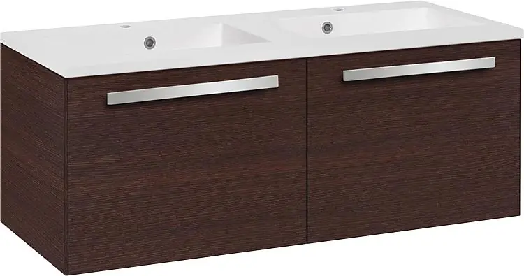 Meistverkauft WTU+Mineralguss-WT EBLI Eiche dunkel 2 Auszüge 1210x494x510mm