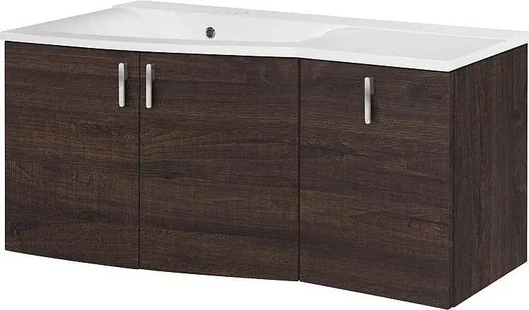 WTU+Mineralguss-WT EBAMO E. dunkel D. 3Türen Abl. rechts 1060x526x370/510 Bestpreis