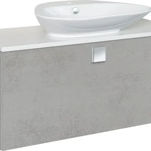Zertifiziert WTU+Keramik-WT ELION Eiche grau Steindekor 1 Auszug 960x650x380/445