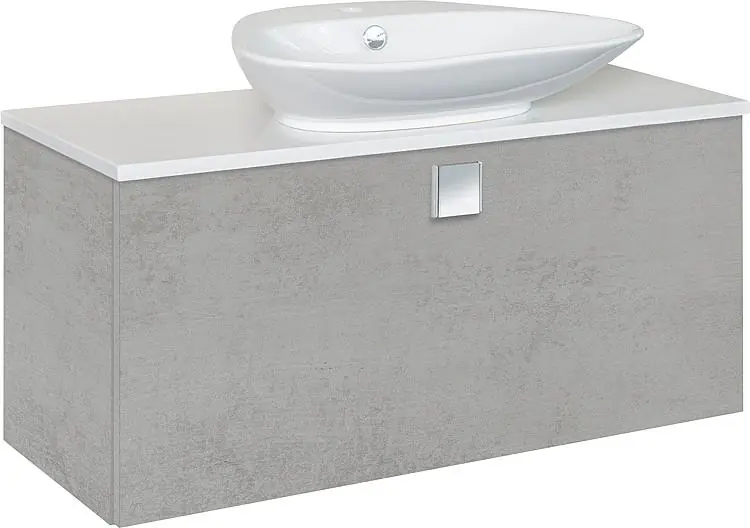 Zertifiziert WTU+Keramik-WT ELION Eiche grau Steindekor 1 Auszug 960x650x380/445