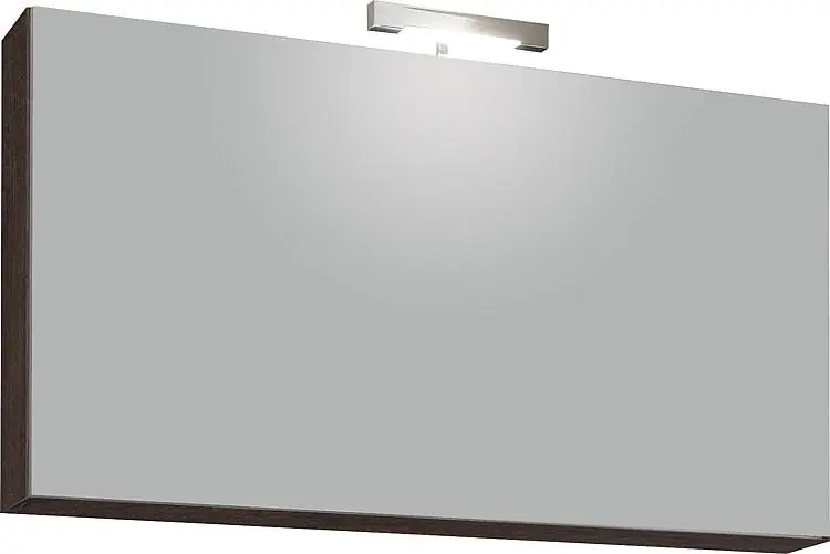 Neuheit Spiegelschrank mit Beleuchtung Eiche dunkel Dekor 1 Klapptür 950x500x188mm