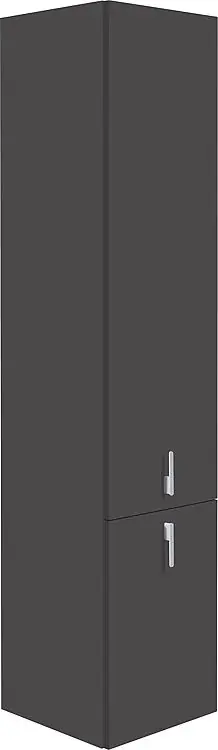 Direktkauf Hochschrank Serie MBG 2 Türen anthrazitmatt Anschlag links 350x1625x370mm