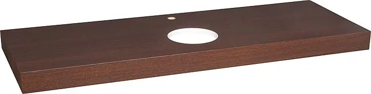 Preisreduziert Konsole ELENG Wenge natur lack. 1xWT-Ausschnitt 1xHahnloch 1400x80x510mm