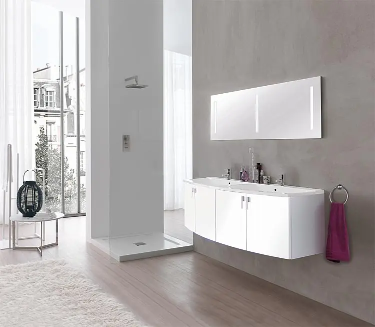 Badmöbel-Set EMA Serie MBG weiß matt Top-Angebot