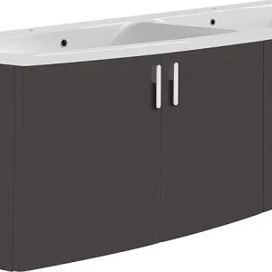 Saisonangebot WTU+Mineralguss-WT EMA anthrazit matt 4Türen 1410x526x380/510