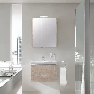 Badmöbel-Set EOLA Tranche ecru Breite 700mm Aktuell