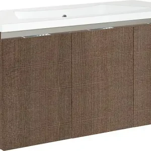 Preiswert WTU+Mineralguss-WT ENOVI Tranche braun 3 Türen 1060x535x510mm