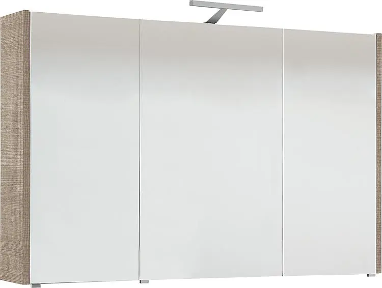 Spiegelschrank mit Beleuchtung Tranche ecru 3 Türen 1050x750x188mm Letzte Chance