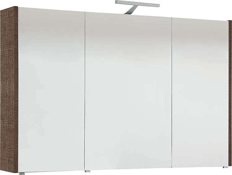 Spiegelschrank mit Beleuchtung Tranche braun 3 Türen 1050x750x188mm Neuheit