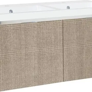 WTU+Mineralguss-WT EPIC Tranche ecru 2 Auszüge 1210x580x510mm Preisknaller