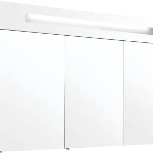 Spiegelschrank m. bel. Blende Lärche braun 3 Türen 1200x750x188mm Rabatt