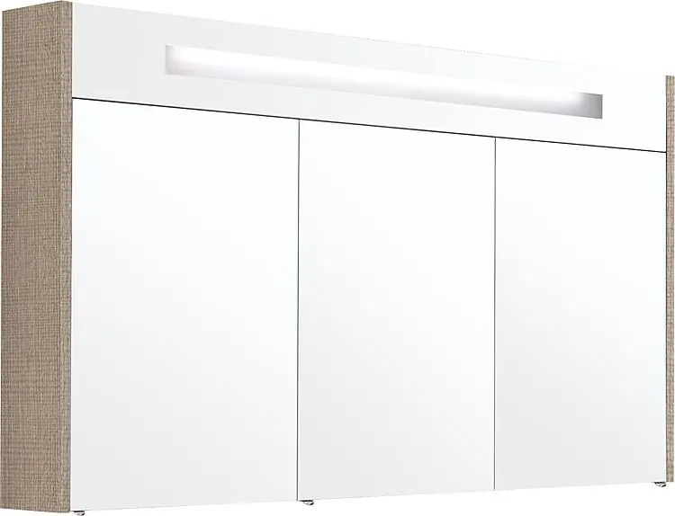 Spiegelschrank m. bel. Blende Tranche ecru 3 Türen 1200x750x188mm Top-Preis