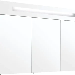 Wochenendangebot Spiegelschrank m. bel. Blende anthrazitHochglanz 3 Türen 1200x750x188mm