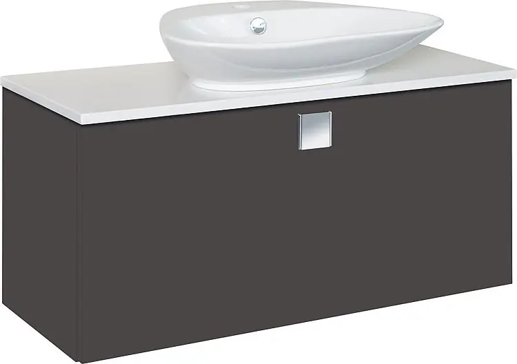 Markenware WTU+Keramik-WT ELION anthrazit Hochglanz 1 Auszug 960x650x380/445
